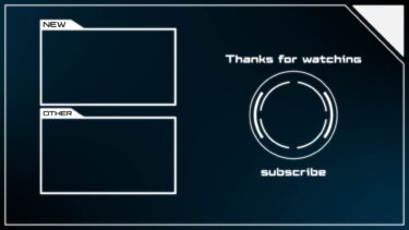 デジタル風YouTube終了画面