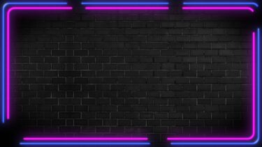 レンガの壁とネオン管背景