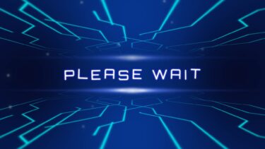 青いSF背景＆待機画面