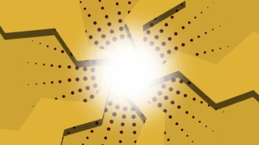 ジグザグとドット背景