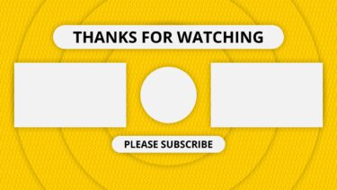 円とラインの終了画面（黄色/青/赤）