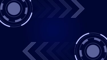 デジタル風な円と矢印背景（青、緑、赤）