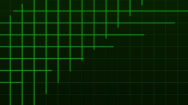 流れるグリッドライン背景