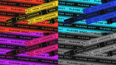 【配信素材/無料あり】テープ風待機画面 配信素材 NOW LOADING