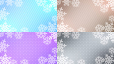 【配信素材/無料あり】雪の結晶背景
